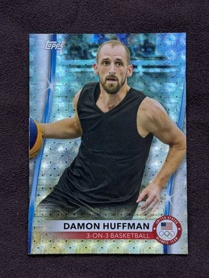 Damon Huffman #44 FoilFractor 1/1 2020 Topps US Olympics Paralympics Basketball - Image 1 of 2