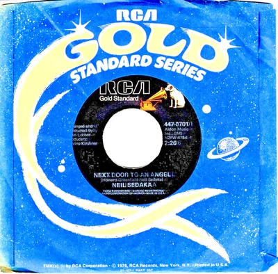 Neil Sedaka:  Next Door To An Angel / Breaking Up Is Hard To Do .. 45 RPM 9544 - Image 1 of 3