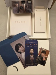Jung Kook GOLDEN Jangchung Showcase Reverse Fan Gift Set | BTS Official Limited  - Picture 1 of 2