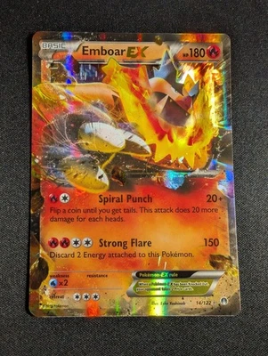 Pokemon Emboar EX 14/122 Ultra Rare XY BREAKpoint NM - Image 1 of 2