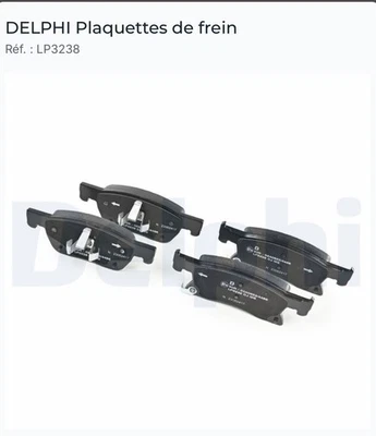 Jeu De 4 Plaquettes De Frein Avant NEUF LP3238 Opel Astra K 1.6 CDTI (2015-2022) - Photo 1/4