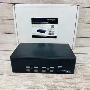 Startech SV431DD2DUA Conmutador KVM USB DVI Doble de 4 Puertos con Hub de Audio 2.0 - Imagen 1 de 5