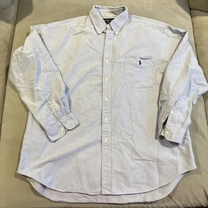 De colección - Ralph Lauren - Cambray - La Camisa Grande - Camisa Abotonada - Años 90 - XL - Imagen 1 de 4