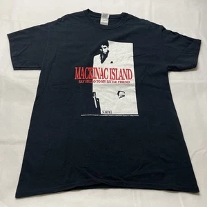 Camisa Scarface Película Parodia Mackinac Island Michigan Camiseta Negra Talla M - Imagen 1 de 8