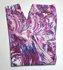 NEW LuLaRoe TC Leggings HTF PINK Colorful Marble EASTER SPLATTER Paint Splash - Picture 1 of 4