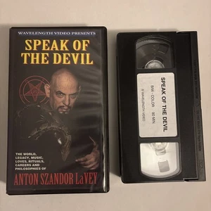Speak of the Devil Anton Lavey VHS WAVELENGTH Original Release RARE - Picture 1 of 4