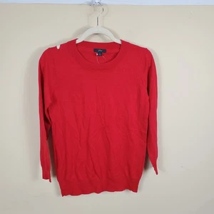 J. Crew Tippi Crewneck Sweater in Red Women's Size S - Picture 1 of 11