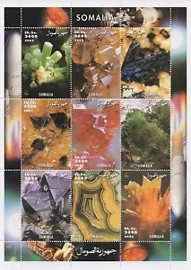 HOJA ESTAMPILLA CRISTAL PIEDRAS EXÓTICAS 2002 MNH - Imagen 1 de 1
