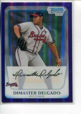 2011 Bowman Chrome Purple Refractor Dimaster Delgado 118 Atlanta Braves 661/799