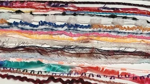 Sample LOT 9 Yds FUN Fibers Add Texture To SCRAPBOOKING CARDS JUNK JOURNALS ARTS - Picture 1 of 22