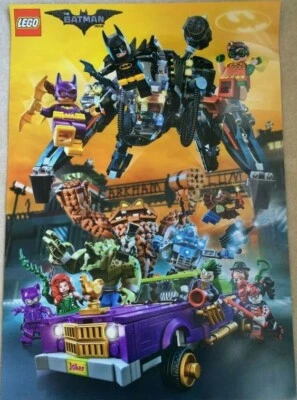 2 LOT LEGO Batman Movie 19 x 27 PROMO Poster Target Excl 2017 Joker Catwoman DC