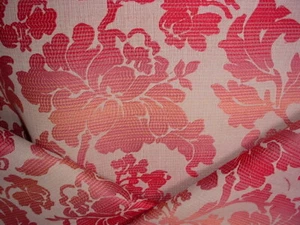 1Y Fabricut 5514702 Hypatia Blush Floral Embroidered Damask Upholstery Fabric - Picture 1 of 4