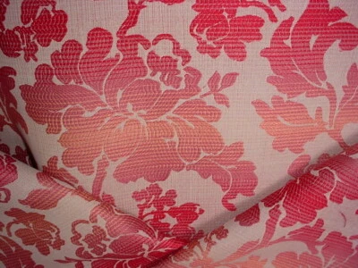 1Y Fabricut 5514702 Hypatia Blush Floral Embroidered Damask Upholstery Fabric - Image 1 of 4
