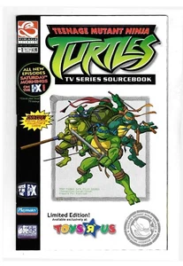 TEENAGE MUTANT NINJA TURTLES / TOYS-R-US TV SOURCEBOOK #1 (NM- 9.2) with CARDS * - Picture 1 of 3