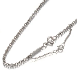 Auth Cartier Chain Necklace Forsa 42cm 18K 750 White Gold - Picture 1 of 3
