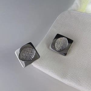 Vintage Silver Cufflinks with Box Unique Mens Cuff Links - Picture 1 of 8