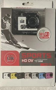 Sports HD DV 30M Water Resistant 1080P H.264 Full HD Camera - WHITE New - Picture 1 of 5