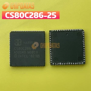 1 STCK. Neu CS80C286-25 PLCC-68 25 MHz 16 Bit 286 Typ Mikroprozessor-CPU - Bild 1 von 1