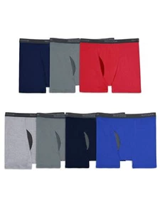 7 Pack Men's Moisture Wicking & Breathable Boxer Briefs,3X-Large Big Assorted - Picture 1 of 5