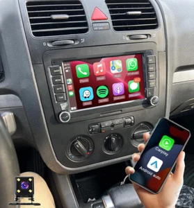 Android 13 Autoradio Carplay GPS Navi RDS Kamera für VW Touran Golf 5/6 Polo EOS - Bild 1 von 12