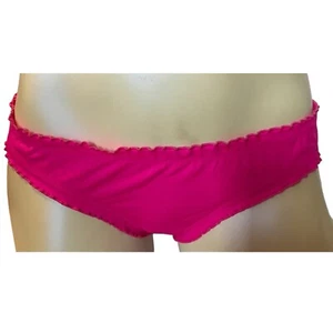 Victoria's Secret Solid Pink Lotus Ruffle Cheeky Swim Bottom S - Picture 1 of 2