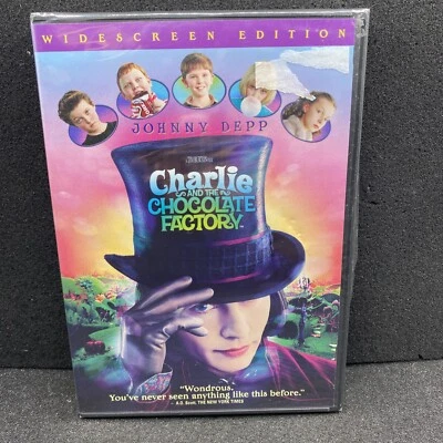 Charlie and the Chocolate Factory DVD) Johnny Depp Widescreen Edition Brand Cdr4 - Image 1 of 2