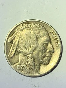 1927 S BUFFALO NICKEL - Picture 1 of 2