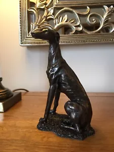 Greyhound - Figurine / Sculpture / Ornament / Bronze Resin / Lurchers RG11 - Picture 1 of 4