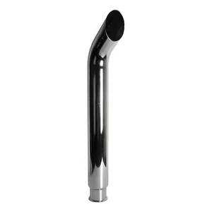 Exhaust Stack Pipe Replacement for JOHN DEERE 4320 4555 4955 Curved Chrome - Picture 1 of 9