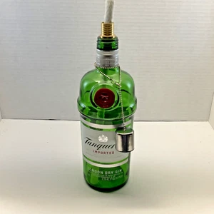 Tanqueray Vintage Green Glass Gin 750 ml Empty Bottle With Lid London Dry B#5 - Picture 1 of 14