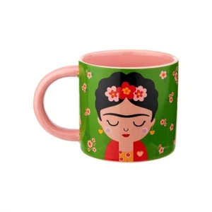 Tazza tazza tè caffè Sass & Belle Frida Kahlo bevande calde calde decorazione vibrante 280 ml - Foto 1 di 1