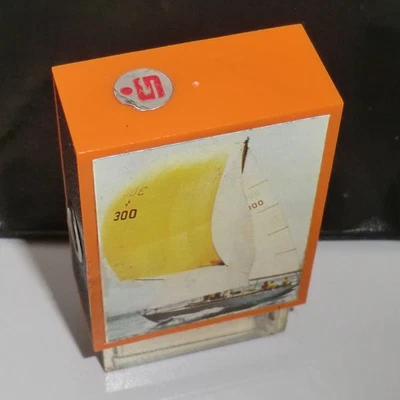 FEUERZEUG Laurimette Gaz by SILVER MATCH France Sparkasse Segelschiff um 1970 - Bild 1 von 4