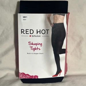 Medias moldeadoras Spanx Red Hot cintura alta negras talla 1 nuevas - Imagen 1 de 6