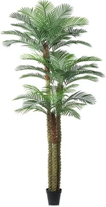 10ft Outdoor Artificial Palm Tree - UV Resistant Tall Fake 10ft, Green - Picture 1 of 7