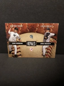 2004 Donruss Baseball Leather & Lumber Rivals SP 1256/2499 Mike Mussina/Beckett - Bild 1 von 2
