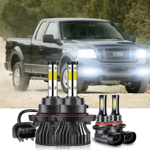 For Ford F250 Super Duty XL Cab Pickup 2005-2022 LED Headlight Fog Lights Bulbs - Picture 1 of 15