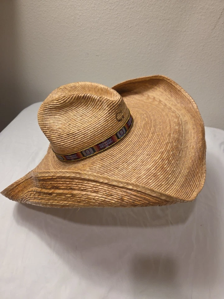 Sombrero CHARLIE 1 CABALLO Diseño Personalizado Genuino Palma Mexicana Foto 1 de 4
