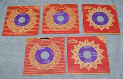 5 Frank Sinatra Capitol Records 45s, incl. "Witchcraft" and "Love and Marriage" - Image 1 of 4