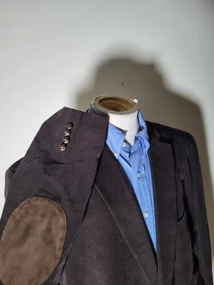 48L Ralph Lauren Hunting Brown Corduroy Elbow Blazer Jacket sport Coat  - Image 1 of 4