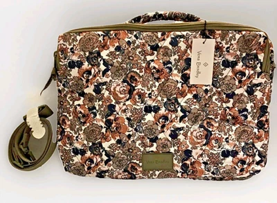 Vera Bradley Laptop Workstation Crossbody Petite Exuberant Floral Sage - Image 1 of 4