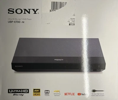Sony UBP-X700U 4K Ultra HD Blu-ray & DVD Player with HDMI Cable - Image 1 of 4