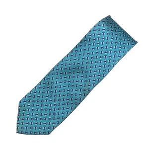Jos A Bank Executive Collection Silk Tie Blue Bumble Bee Novelty Print Preppy - Picture 1 of 6