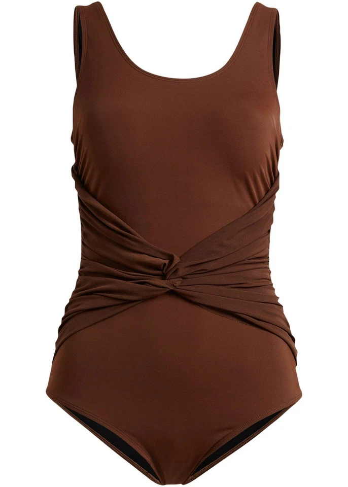 Shape Badeanzug aus recyceltem Polyamid Gr. 40 Dunkelbraun Bademode R-Ware Neu - Bild 1 von 1