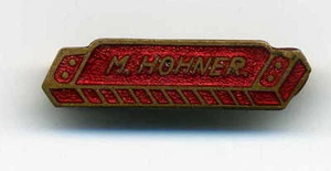 HORNER MOUTH ORGAN BRASS ADVERTISING PIN PINBACK CA 1920 - Picture 1 of 2
