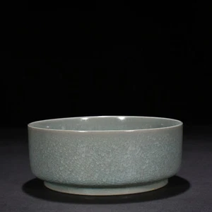 6.7" China old Song dynasty Porcelain ru kiln cyan glaze Ice crack Brush Washer - Picture 1 of 7