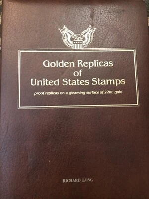 Gold Golden Replicas United States Stamps 22k Total of 55 Stamps Years 1987-1989 - Image 1 of 4