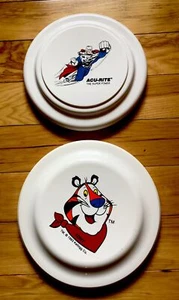 Due Frisbee Pubblicitari Vintage 1993 Kellogg Tony The Tiger. Termom acu-rite - Foto 1 di 8