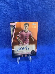 2024 Topps Chrome MLS Soccer Noah Allen Rookie AUTO RARE Orange Refractor 08/25 - Picture 1 of 2
