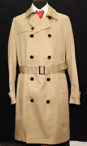 AMAZING JAEGER BEIGE BELTED TRANCH RAIN COAT 38" - Picture 1 of 5
