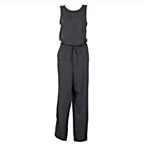 Bcbg Maxazria NEW Liam Sz XS Black Open Lace Back Pocket 100% Polyester Jumpsuit - Picture 1 of 23